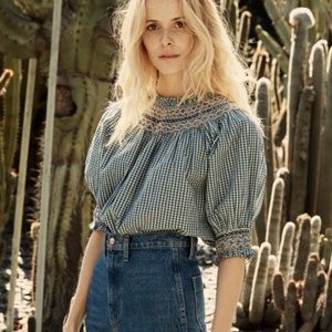 Dôen Hester top in Josephine plaid